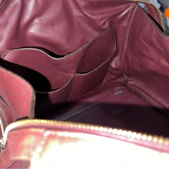 Salvatore Ferragamo Ferragamo Red Gancini Leather Satchel Dark red - Picture 9 of 17